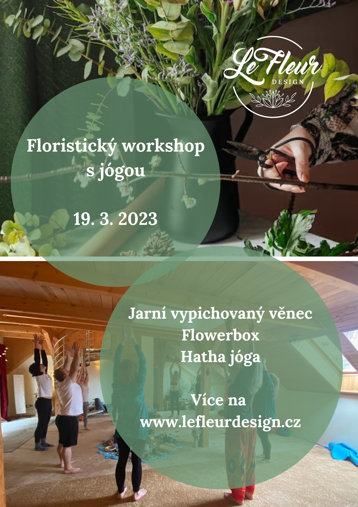 Jarní floristický workshop s jógou | Le Fleur Design